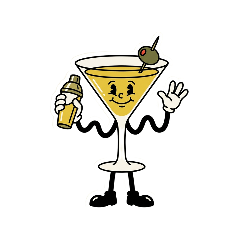 Marti, the Marmini & Co. martini mascot